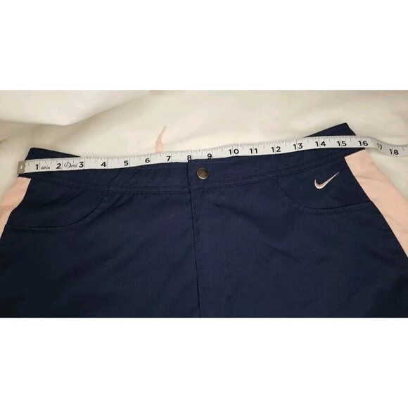 Nike Navy (Color Pink/Dark Blue) Track Pants Size M (8-10) Pockets - Picture 3 of 12